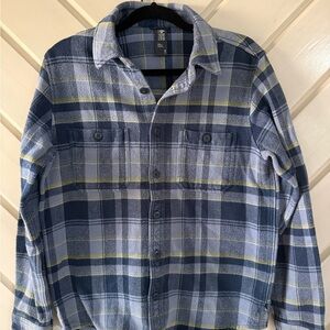 Mountain Hardwear Women's Blue Plaid Button-Down Shirt